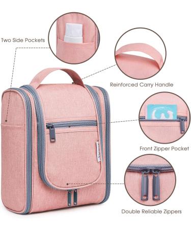 Women's Medium Pink Travel Toiletry Wash Bag Organizer Cosmetic Makeup Holder - Buy Online on SooperMarket.com