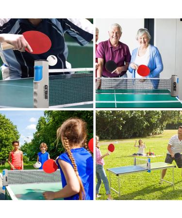 GSE Adjustable Retractable Ping Pong Net Set with Posts and Storage Bag - Professional Table Tennis Rackets, Balls, and Accessories - Buy Online on SooperMarket.com