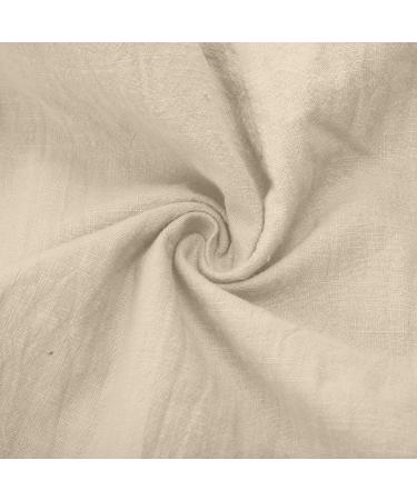 TUNUSKAT Women's Cotton Linen Wide Leg Palazzo Pants with Pocket - Medium, Khaki - Buy Online on SooperMarket.com