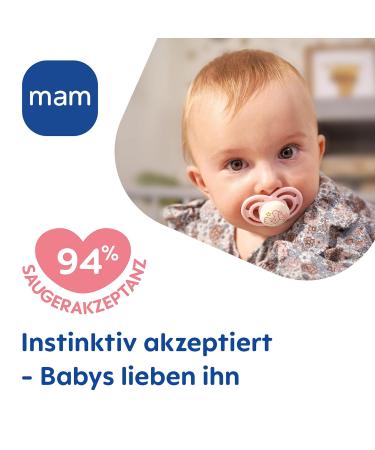 Mam Perfect Night Schnuller Set | Glow in the Dark Tooth-Friendly Baby Pacifiers | 16+ Months | Sustainable Silicone with Pacifier Box | Tiger & Bird Design (2 Pack) - Buy Online on SooperMarket.com