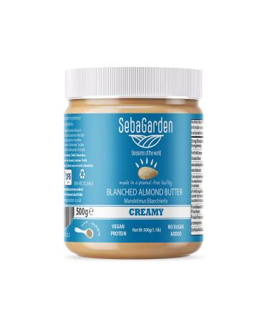 Almondmus -white almond muscle -seba garden blanched almond butter salt -free unsweetened gluten -free peanut -free vegan paleo 500 g (1 Pack)