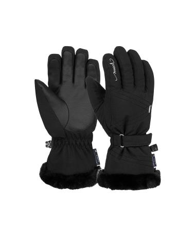 Reusch Unisex Youth Kids Gloves Stella R-tex Xt Junior Warm Waterproof Breathable 4 black / silver