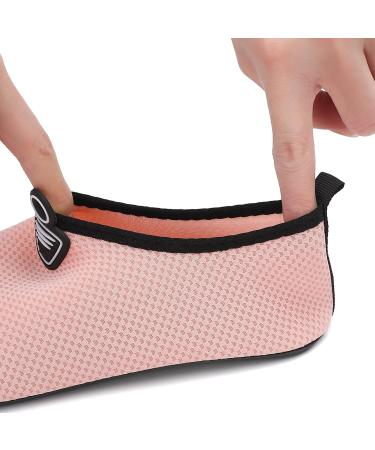 Ruomu Fast Drying Bathing Shoes for Women & Men | Slipproof Aqua Shoes | Lightweight Beach & Surf Footwear | Size 38 EU - Pink - Buy Online on SooperMarket.com