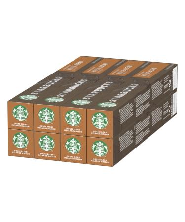 STARBUCKS House Blend by Nespresso Medium Roast Coffee Capsules 8 x 10 (80 Capsules) Single