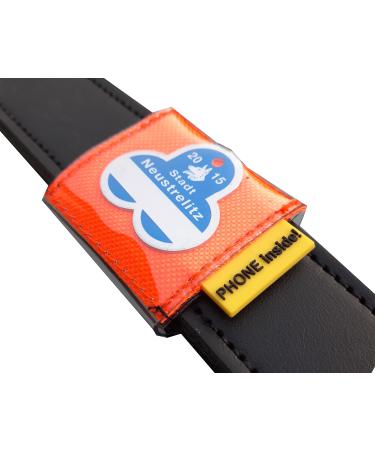 josi.li collar bag for dog tags nylon waterproof with interchangeable fastener choice of colors customizable