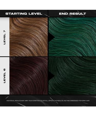 XMONDO Color Super Green Hair Healing Semi Permanent Color - 8 Fl Oz Vegan Formula with Hyaluronic Acid & Bond Building Technology - Buy Online on SooperMarket.com