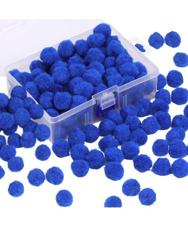 150 Pcs Pom Poms for Craft  1 Inch Pom Pom Balls Poms Arts and Crafts for Creative Decorations  Blue Pompoms for Crafts Kids DIY Projects