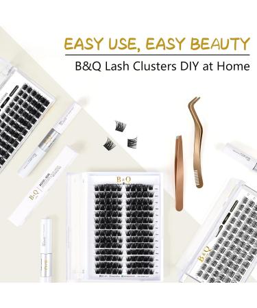 Cluster Lashes D Curl 12mm 72 Clusters - B&Q Individual Volume Eyelash Extensions - Buy Online on SooperMarket.com