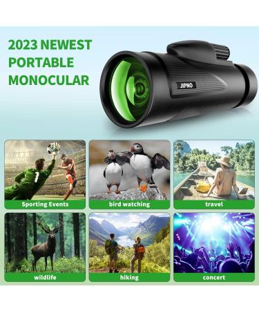 JIPNO High Powered Monocular-Telescope for Adults and Kids with Smartphone Adapter  Dust-Proof BAK4 Prism Monocular with Clear Low Light Vision for Hunting/Target Shooting/Stargazing/Camping/Traveling 12x50 - Buy Online on SooperMarket.com