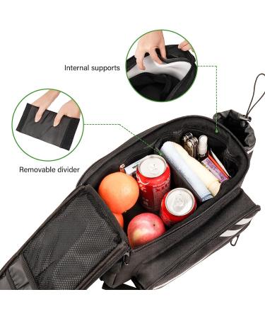 Frephy 14.5L Waterproof Bike Rear Rack Bag with Rain Cover - Ideal for Commuter and Trekking Bikes - Buy Online on SooperMarket.com