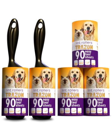 Lint Rollers Value Pack of 450 Sheets / 5 Refills, Sticky Roller, Lint Remover for Dog, Cat, Pet Hair, Lint Rollers for Clothes, Carpet, Couch, Furniture, Car Seats White