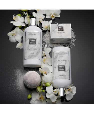 Spa Gifts for Women | White Orchid Bath & Body Gift Set | Self Care Spa Kit with Nail Kit Bath Bombs & More | Perfect Gifts for Mom Girlfriend & Special Occasions - Buy Online on SooperMarket.com