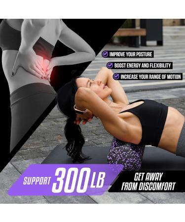 YES4All High-Density Foam Roller - 30/45/60/90 cm for Muscle Relief Yoga & Self-Massage - Purple Speckled - Buy Online on SooperMarket.com