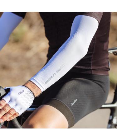 GripGrab UV Sleeves - UPF 50+ Lightweight Summer Cycling Arm Warmers for Sun Protection - Non-Slip Design - White - Buy Online on SooperMarket.com