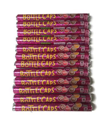 Wonka Bottle Caps Soda Pop Candy 12 Rolls