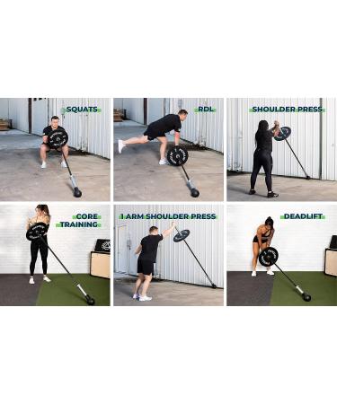 ABMAT Barbell Bomb: Transform Any Surface for Barbell Landmine Workouts - Black Molded Foam for Presses, Rows, Rotations, and More - Buy Online on SooperMarket.com
