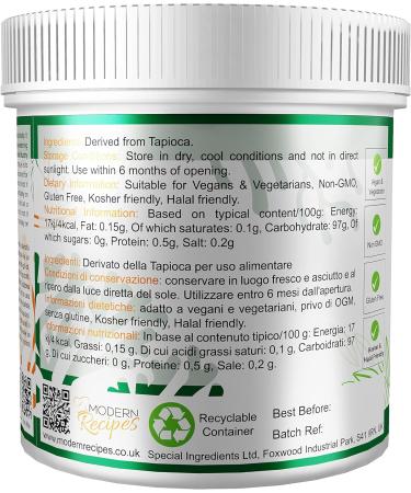 Zorbit Tapioca Maltodextrin 250g - Premium Quality Vegan, Non-GMO, Gluten-Free - Recyclable Container - Pack of 1 - Buy Online on SooperMarket.com