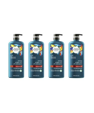 Herbal Essences Argan Oil Paraben Free Shampoo Hair Repair 20.2 fl oz with Certified Camellia Oil and Aloe Vera For All Hair Types Especially Damaged Hair