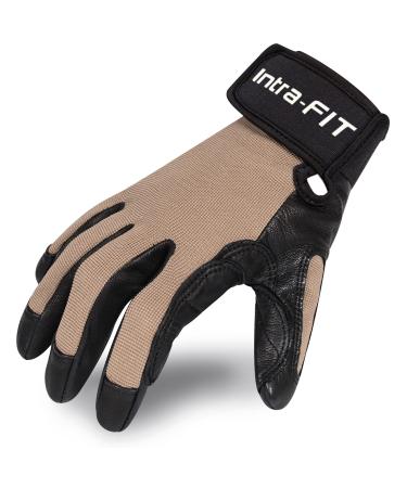 Intra-fit climbing gloves hard-wearing goat leather work gloves abrasion protection climbing sports gloves rope gloves for abseiling mountaineering adventure outdoor sports rescue size 7/ m