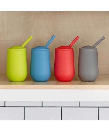 ez pz Happy Cup + Straw Training System - Silicone Toddler Training Cup - Pediatric Feeding Specialist Designed - Blue - 24 Months - Buy Online on SooperMarket.com