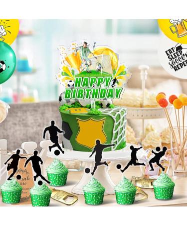 Football Cake Decoration | Birthday Cake Topper for Football Lovers | Tortendeko Football | Perfect for Boys Birthday Parties - Buy Online on SooperMarket.com