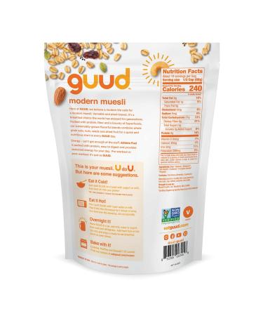 GUUD Athlete Fuel Organic Muesli Cereal 40oz (Pack of 4) | Vegan Non-GMO Blend with Oats, Raisins, Almonds, Flax Seeds, Cashews & Pumpkin Seeds - Buy Online on SooperMarket.com