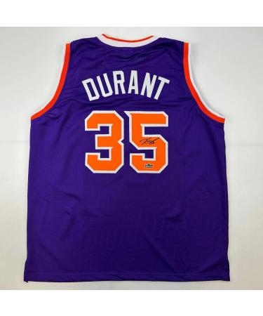 Facsimile Autographed Kevin Durant Phoenix Purple Reprint Laser Auto Basketball Jersey Size Men's XL