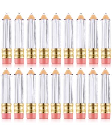 24 Pieces 5 ml Empty Lip Gloss Tube Containers Pencil Shaped Lip Balm Containers Refillable Cute Lip Gloss Tube Bottles for Women Girl DIY Cosmetics