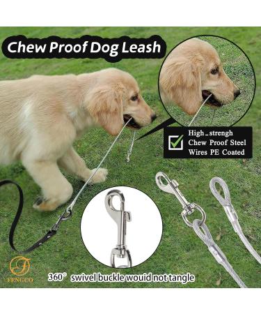 Waterproof Dog Leash - Chew Proof Tie-Out & Training Leash (10m Black) - Durable & Reliable for International Shipping - Buy Online on SooperMarket.com