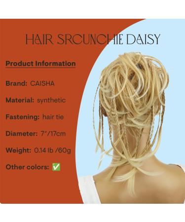 CAISHA XXL Hair Part Hair Tie - Daisy Dutt Updos with Braided Synthetic Fiber - Heat-Resistant Hellblond #27T613A - Perfect for Wavy Styles - Buy Online on SooperMarket.com