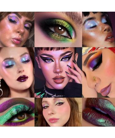 Multichrome Duochrome Liquid Eyeshadow - Chameleon Sparkle & Waterproof Metallic Glitter - High Pigmented & Longlasting Formula for Colorful & Bright Eye Looks - Buy Online on SooperMarket.com