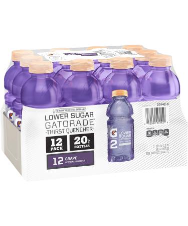 Gatorade G2 Thirst Quencher, Grape, 20 Ounce Bottles (Pack of 12) (Packaging May Vary) G2 Grape