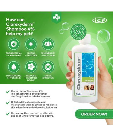 ICF Clorexyderm Shampoo 4% for Dogs & Cats - 250 ml | Best International Shipping - Buy Online on SooperMarket.com