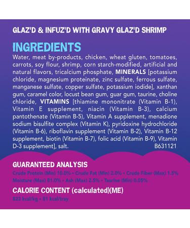Friskies Purina Wet Cat Food - Glaz'd Shrimp 3.5oz - Pack of 12 - Buy Online on SooperMarket.com