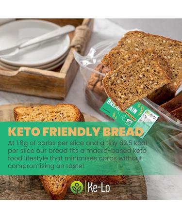 Keto-Pro Low Carb Keto Friendly Bread (3 Pack) | Keto Bread | Low Carb Bread | Low Calorie Bread Helping You Stay Fuller for Longer | Low Carb Snacks & Keto Food | Low Carb Bread UK - Buy Online on SooperMarket.com