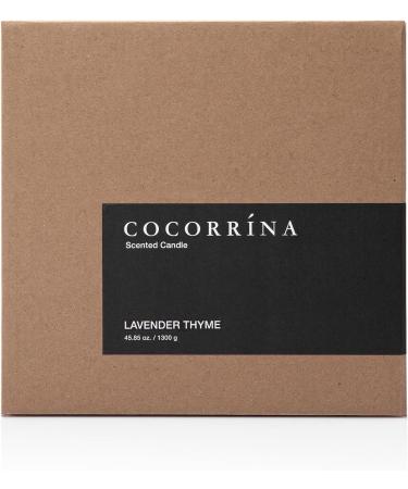 Cocorr na Lavender Thyme Candle | Natural Soy 110-Hour Burn 3 Wicks | Perfect Christmas Gift - 1300g - Buy Online on SooperMarket.com
