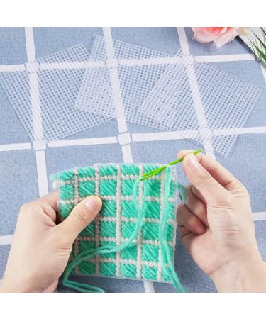 Caydo 4 Pack 7 Count Plastic Mesh Canvas Sheets for Embroidery and Crafting - 10.5 x 13.5 Inch - Buy Online on SooperMarket.com