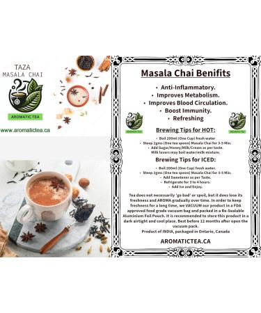Aromatic Tea Taza Masala Chai (Fresh Spiced Tea) - Buy Online on SooperMarket.com