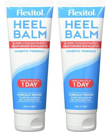 Flexitol Heel Balm 4 Oz Tube (Pack of 2) - Moisturizing Foot Cream for Rough & Cracked Heels/Feet. Diabetic Safe & Effective - 4 Ounce (Pack of 2) - Buy Online on SooperMarket.com