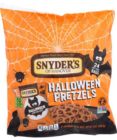 Snyder's of Hanover Mini Pretzels Halloween Snack Sack 24 Ct - Perfect Trick-or-Treat Treats - Buy Online on SooperMarket.com