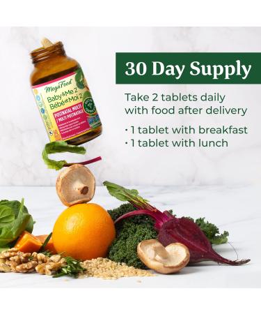 MegaFood Postnatal Vitamins for Breastfeeding Moms | Postpartum Lactation Supplement Multivitamins for Women | Vitamin C Vitamin A Choline Moringa Leaf & Iron | 60 Capsules Postnatal Vitamins 60 count (Pack of 1) - Buy Online on SooperMarket.com