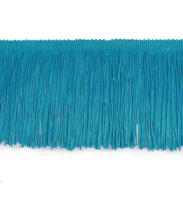HedongHexi Blue Chainette Fringe Trim 5 Yard x 4 Inches - Tassel Sewing for DIY Decoration & Clothing Accessories - Latin Wedding Dress - 4-5 Yards - Buy Online on SooperMarket.com