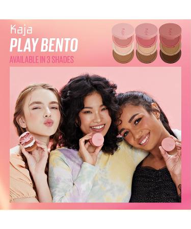 Kaja 3-in-1 Blendable Sculpting Trio - Play Bento | Mango Seed Butter Cream Bronzer, Blush & Highlighter | 02 Cloud Latte - Medium Complexions - Buy Online on SooperMarket.com