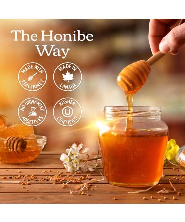 Honibe Honey Drops | 100% Pure Honey | Solid Honey Sweetener | Soothes Sore Throat | Pack of 12 20 Drops per Pack (240 Drops) - Buy Online on SooperMarket.com