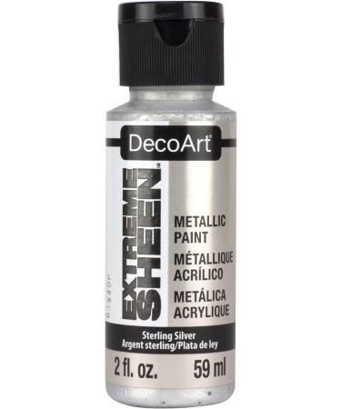 DecoArt 2 Ounce Sterling Silver Extreme Sheen Acrylic Paint 2 Fl Oz (Pack of 1) 2 Fl Oz (Pack of 1) Sterling Silver