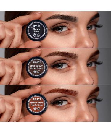 Ruby Kisses Go Brow Pomade - Dark Brown | Water-resistant, Long-lasting, Smudge-proof Eyebrows - Buy Online on SooperMarket.com