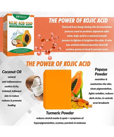 Kojic Acid Soap Face & Body Wash - Natural Acne Scar Remover & Skin Corrector - 4oz Handcrafted in USA - Buy Online on SooperMarket.com