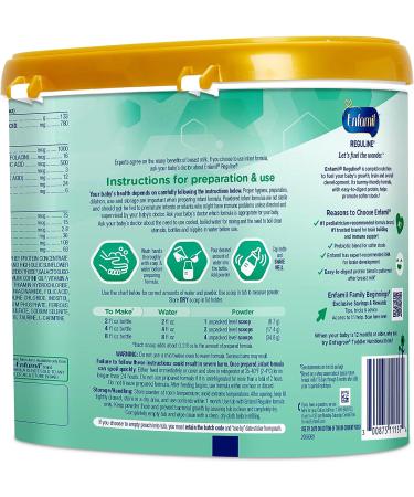 Enfamil Reguline Baby Formula with Omega-3 DHA & Probiotics | Soft Stools & Immune Support | 19.5 oz (Pack of 4) - Buy Online on SooperMarket.com