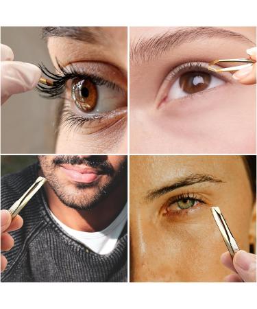 Xumann 3pc Professional Eyebrow Tweezers Set for Women - Slanted Tweezer for Facial Hair Removal - Buy Online on SooperMarket.com