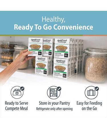 JustFoodForDogs Pantry Fresh Chicken & White Rice Wet Dog Food Pouches - Pack of 12 | Human Quality Ingredients | Natural & Ready to Serve Soft Food for Dogs - Buy Online on SooperMarket.com